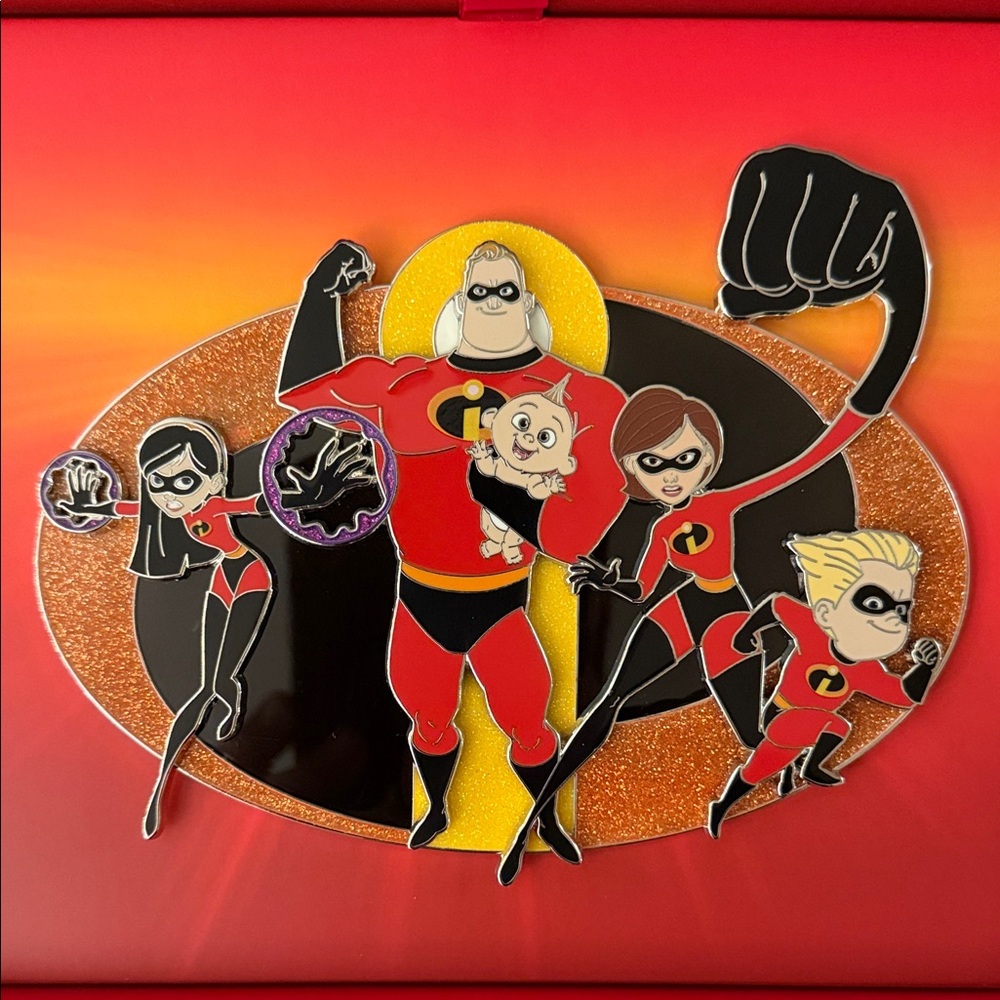 WDI MOG Incredibles 20th Anniversary Jumbo Pin NWT